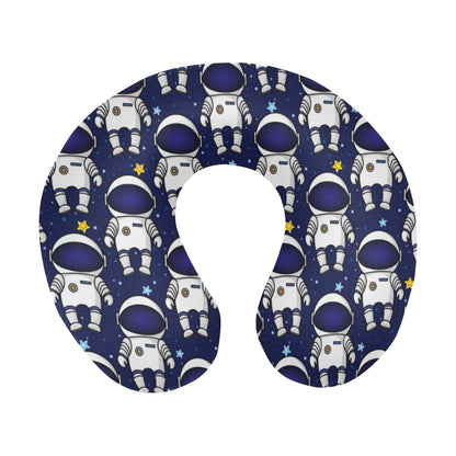 Astronaut Pattern Print Design 01 U-Shaped Travel Neck Pillow