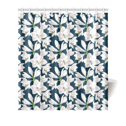 Amaryllis Pattern Print Design AL02 Shower Curtain
