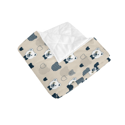 Bear Pattern Print Design 05 Premium Quilt