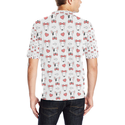 Bull Terriers Pattern Print Design 08 Men Polo Shirt
