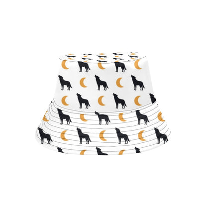 Wolf Moon Print Design LKS302 Unisex Bucket Hat