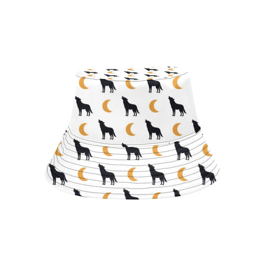 Wolf Moon Print Design LKS302 Unisex Bucket Hat