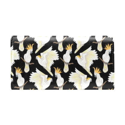 Cockatoo Print Design LKS402 Women's Trifold Wallet