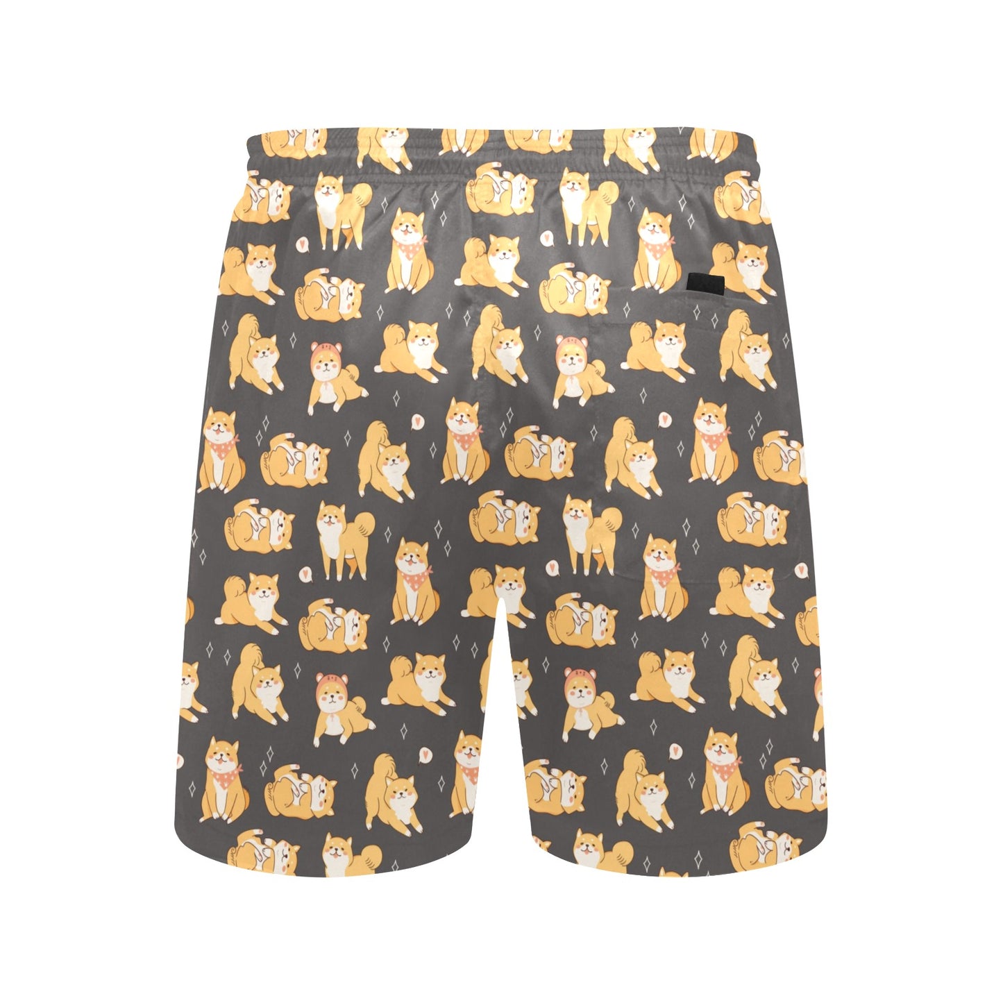 Shiba Inu Print Design LKS309 Men's Swim Trunks Beach Shorts