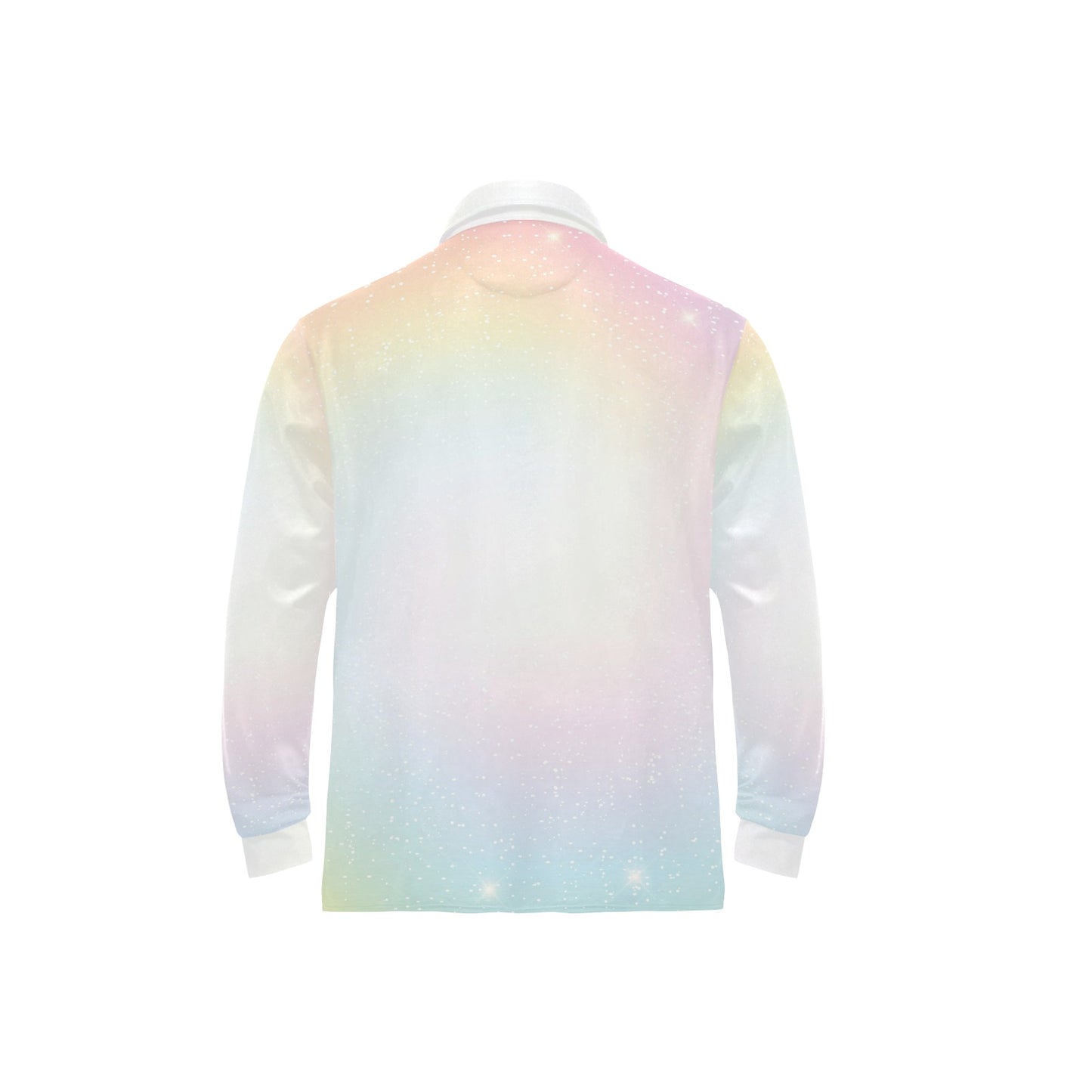 Nebula Pattern Print Design A02 Long Sleeve Polo Shirt For Men's