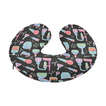 Chemical Pattern Print Design 06 U-Shaped Travel Neck Pillow