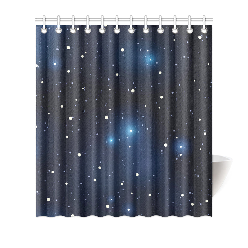 Night sky Pattern Print Design A02 Shower Curtain