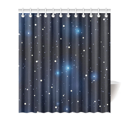 Night sky Pattern Print Design A02 Shower Curtain