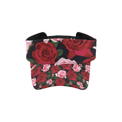 Rose Red Pink Pattern Print Design RO01 Unisex Sun Visor