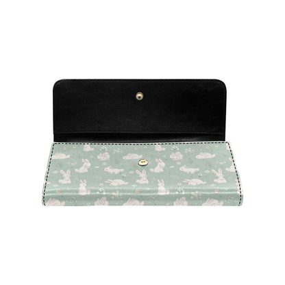 Bunny Pattern Print Design 03 Women's Trifold Wallet