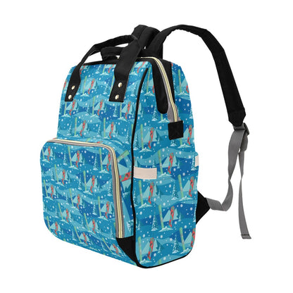 Snowboard Print Design LKS301 Diaper Bag Backpack