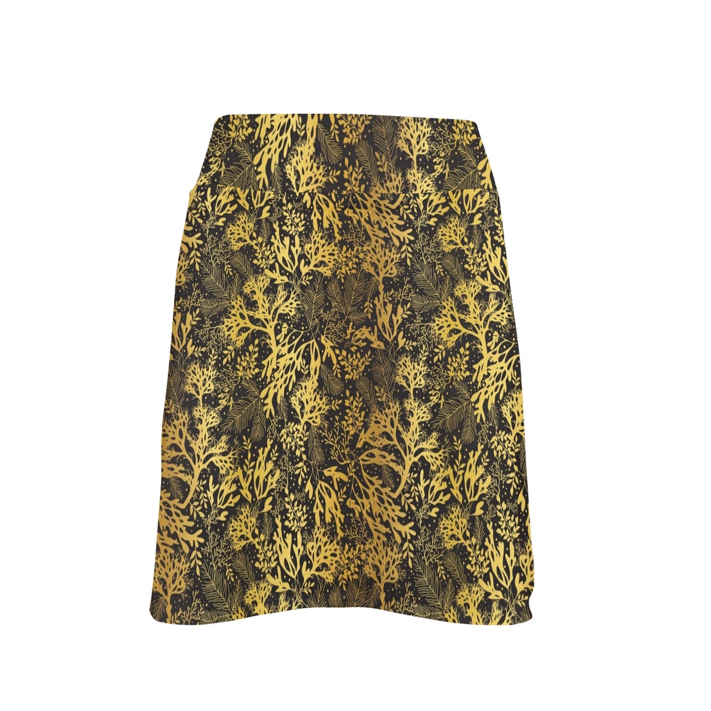 Seaweed Print Design LKS303 17" Golf & Pickleball Skort with Pockets