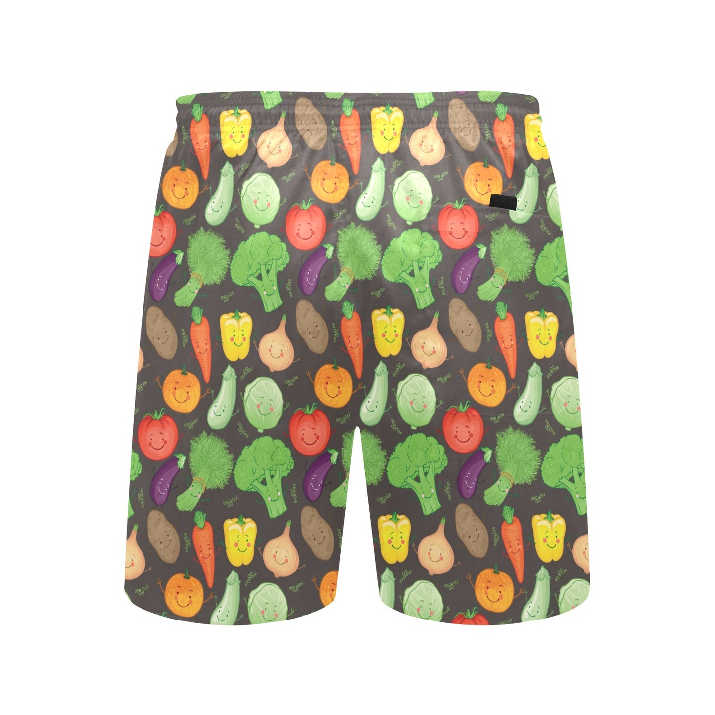 Vegan Funny Themed Design Print Men's Swim Trunks Beach Shorts