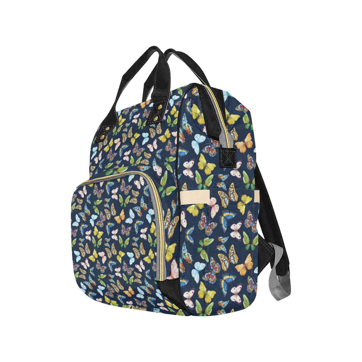 Butterfly Beautiful Print Pattern Diaper Bag Backpack