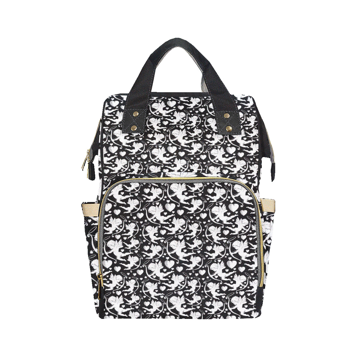 Cupid Pattern Print Design 04 Diaper Bag Backpack