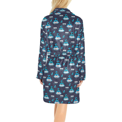 Shark Print Design LKS309 Women's Fleece Robe