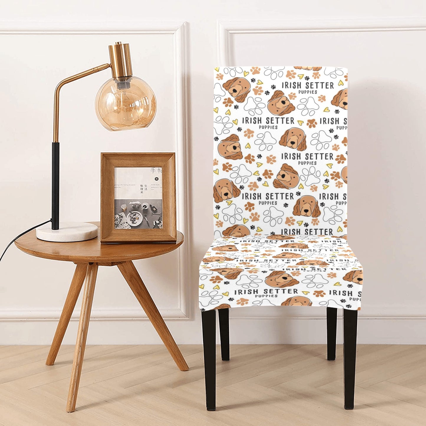 Setters Irish Print Design LKS301 Dining Chair Slipcover