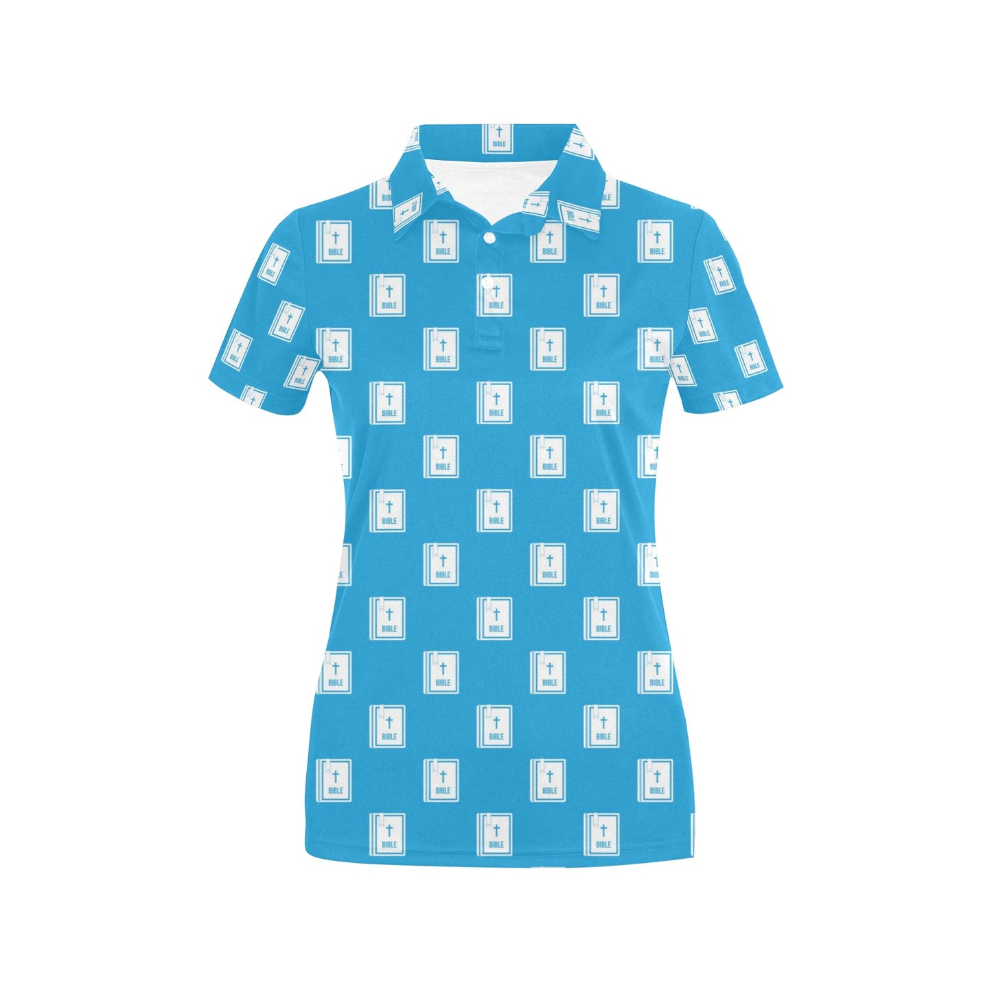 Bible Pattern Print Design 02 Women's Polo Shirt