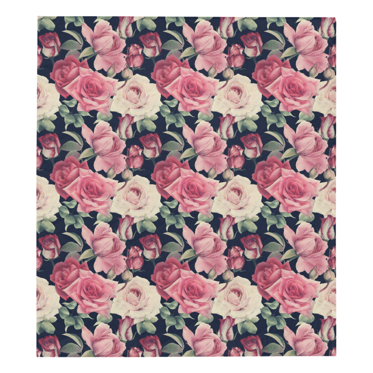Rose Pattern Print Design RO05 Premium Quilt