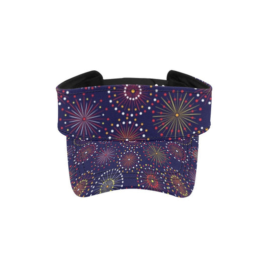 Firework Flower Style Print Design LKS302 Unisex Sun Visor