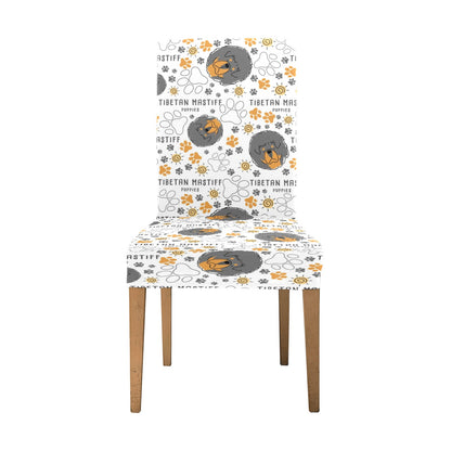 Tibetan Mastiffs Print Design LKS302 Dining Chair Slipcover