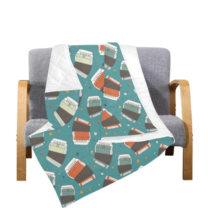 Accordion Pattern Print Design 02 Premium Quilt