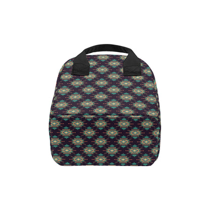 Navajo Geometric Style Print Pattern Insulated Lunch Bag