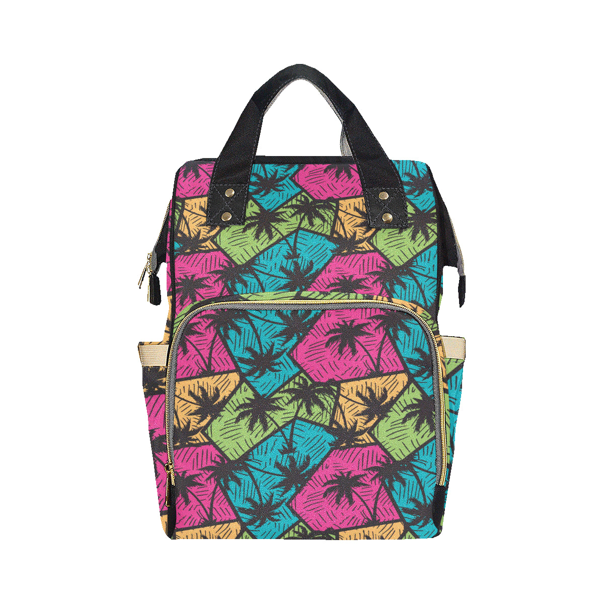 Palm Tree Pattern Print Design PT09 Diaper Bag Backpack