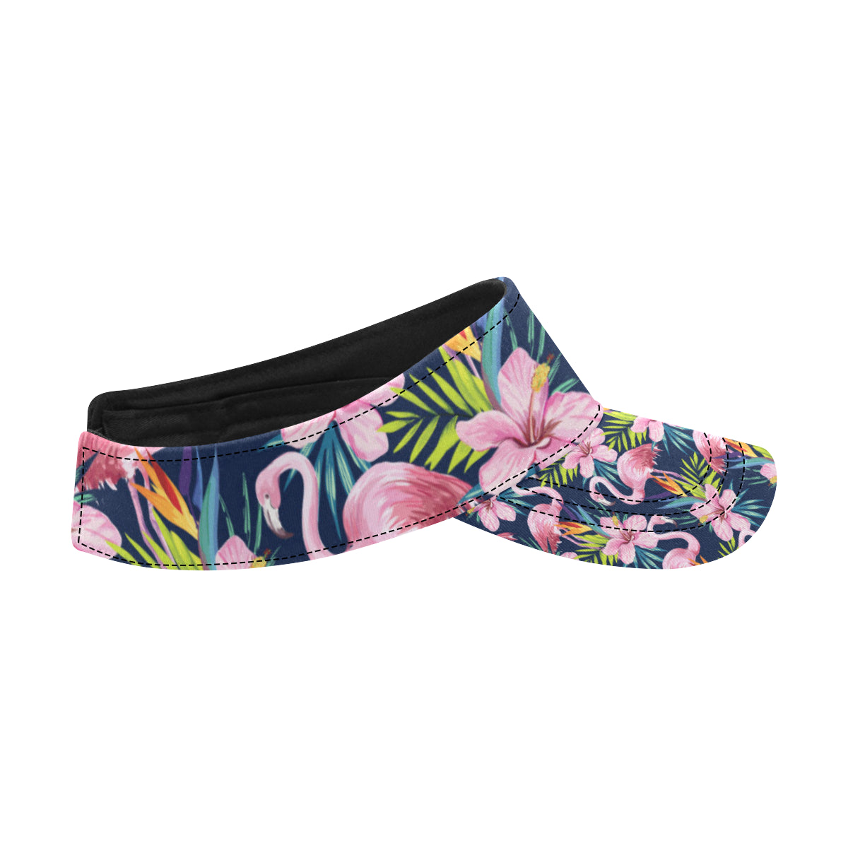 Flamingo Hibiscus Print Unisex Sun Visor