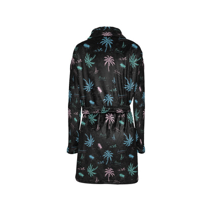 Aloha Hawaii Pattern Print Design 03 Women's Fleece Robe