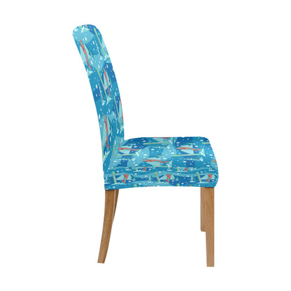 Snowboard Print Design LKS301 Dining Chair Slipcover