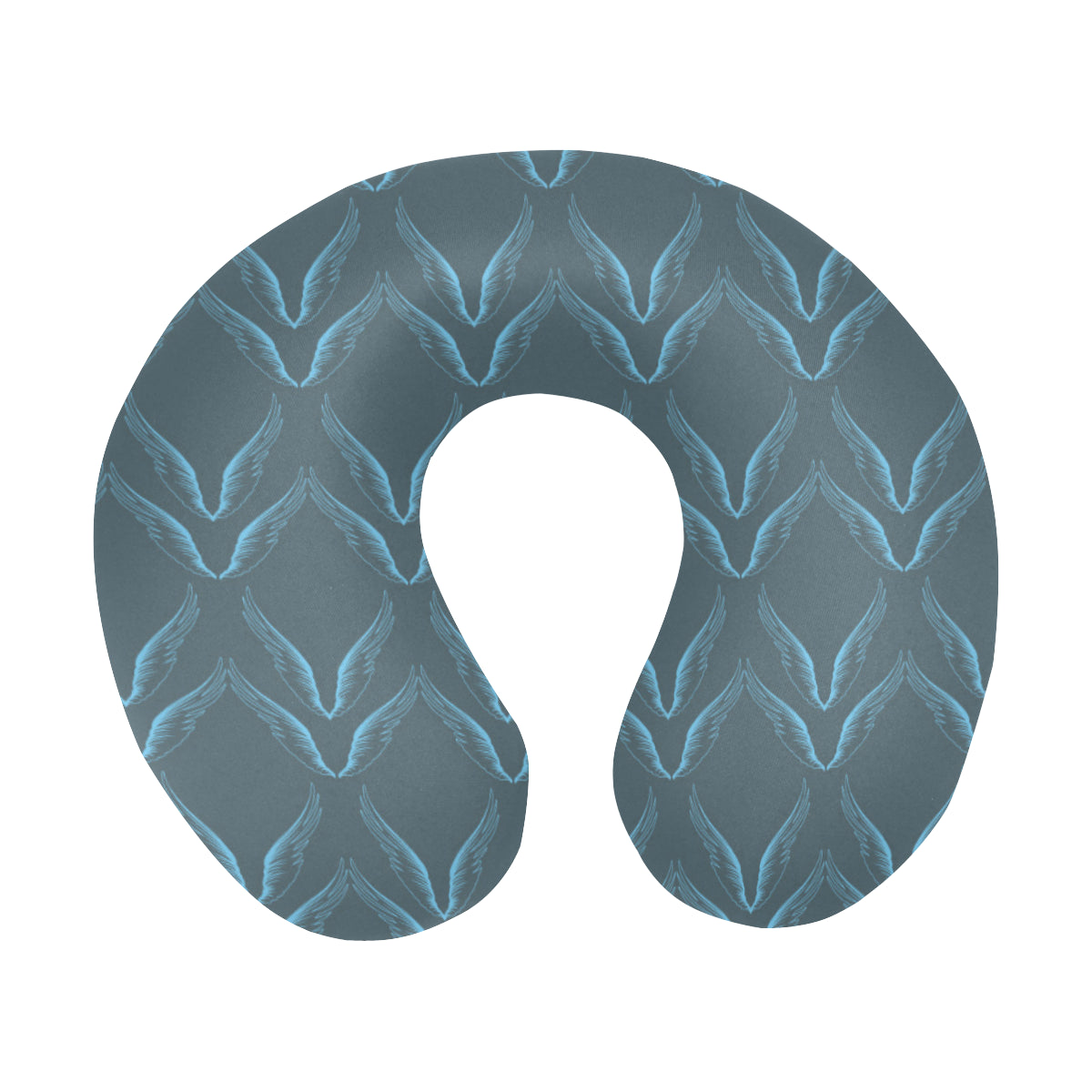 Angel Wings Pattern Print Design 04 U-Shaped Travel Neck Pillow