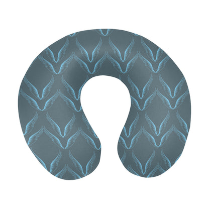 Angel Wings Pattern Print Design 04 U-Shaped Travel Neck Pillow
