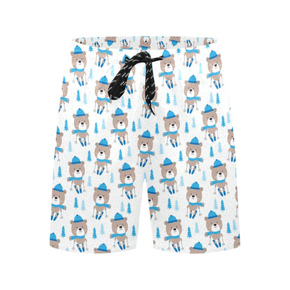 Ski Print Design LKS306 Men's Swim Trunks Beach Shorts