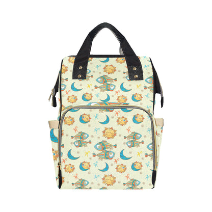 Pisces Pattern Print Design A03 Diaper Bag Backpack