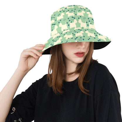 Scottish Terriers Print Design LKS302 Unisex Bucket Hat