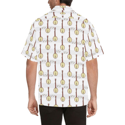 Banjo Print Design LKS402 Men's Men's Hawaiian Shirt