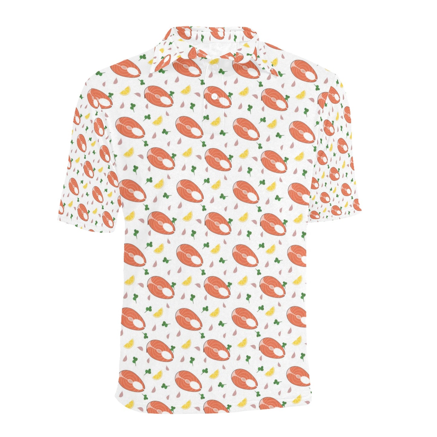 Salmon Steak Print Design LKS303 Men Polo Shirt