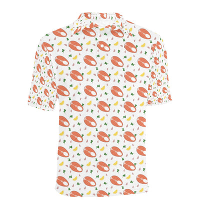 Salmon Steak Print Design LKS303 Men Polo Shirt