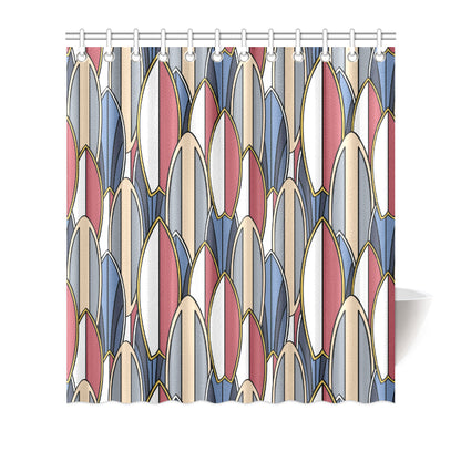 Surf board Pattern Shower Curtain