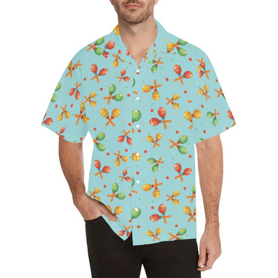 Maracas Print Design LKS402 Men's Men's Hawaiian Shirt