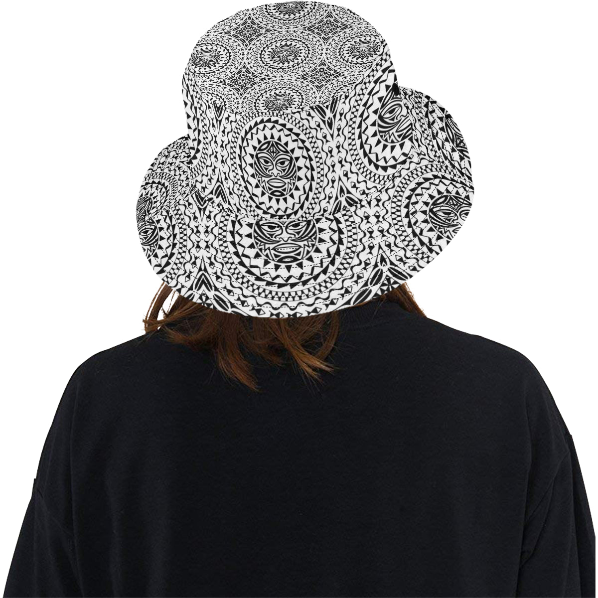 Polynesian Tribal Mask Unisex Bucket Hat