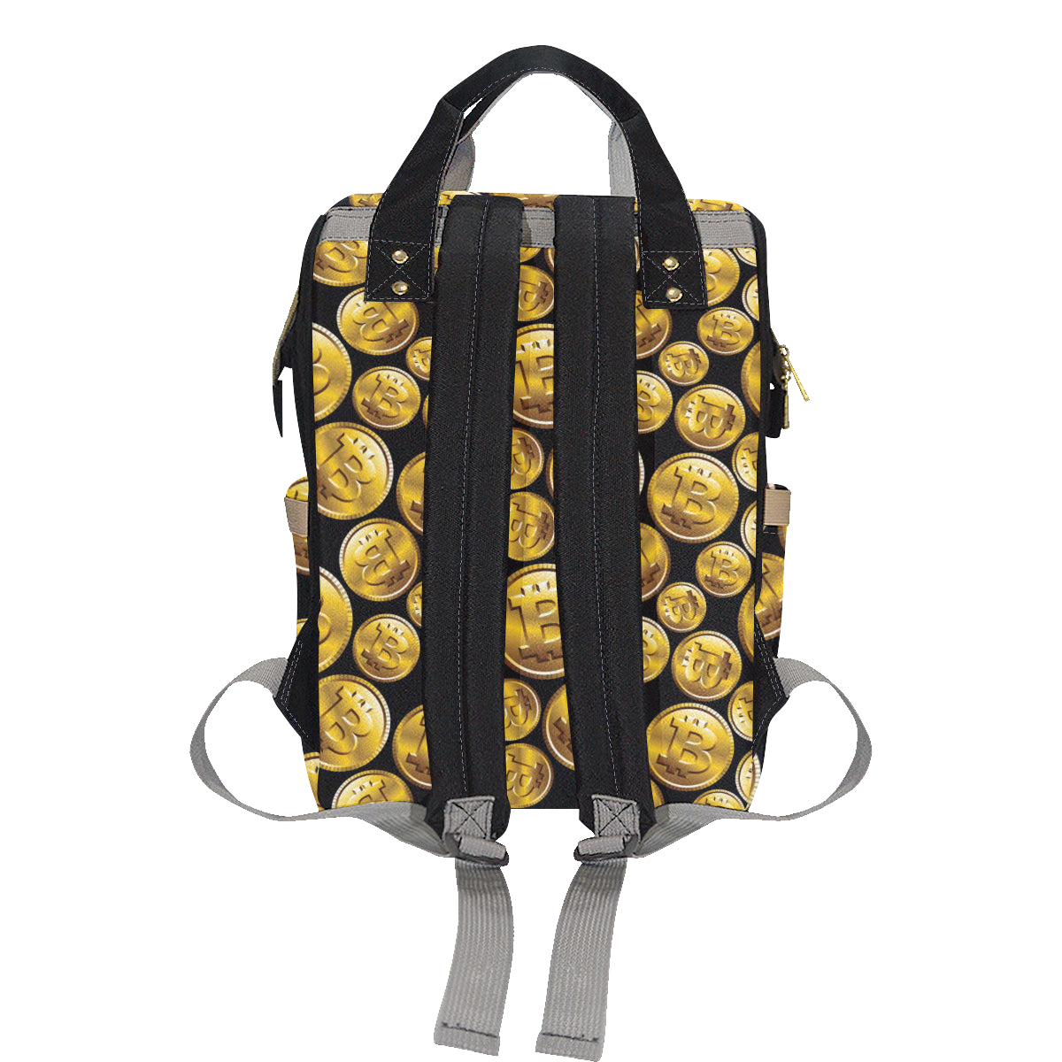 Bitcoin Pattern Print Design DO05 Diaper Bag Backpack