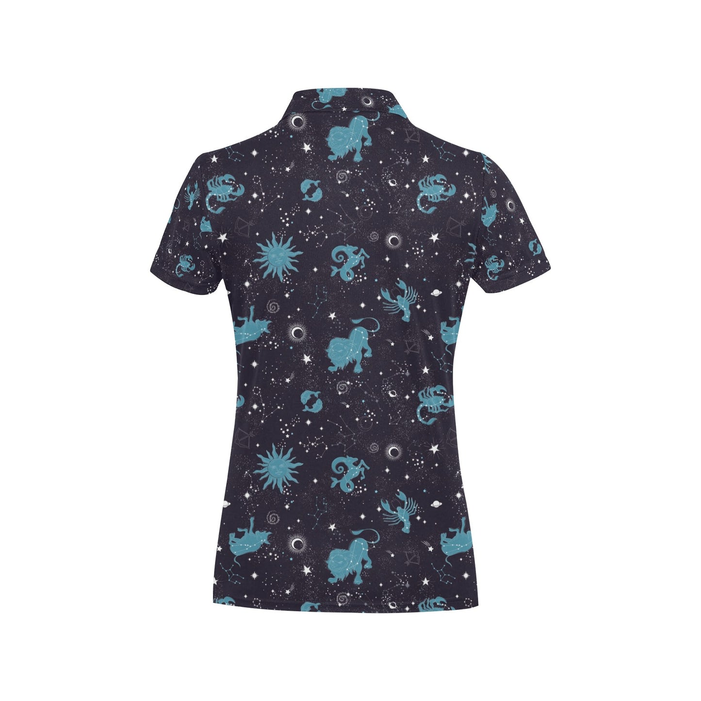 Zodiac Print Design LKS303 Women's Polo Shirt