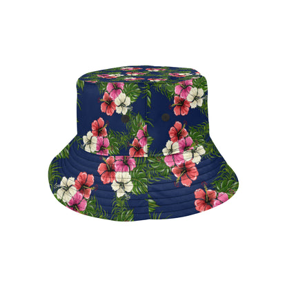 Hibiscus Pattern Print Design HB028 Unisex Bucket Hat
