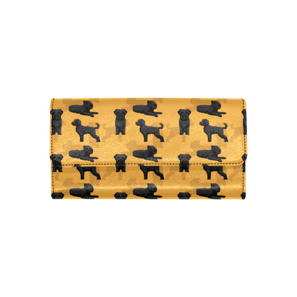 Bouviers des Flandres Pattern Print Design 01 Women's Trifold Wallet