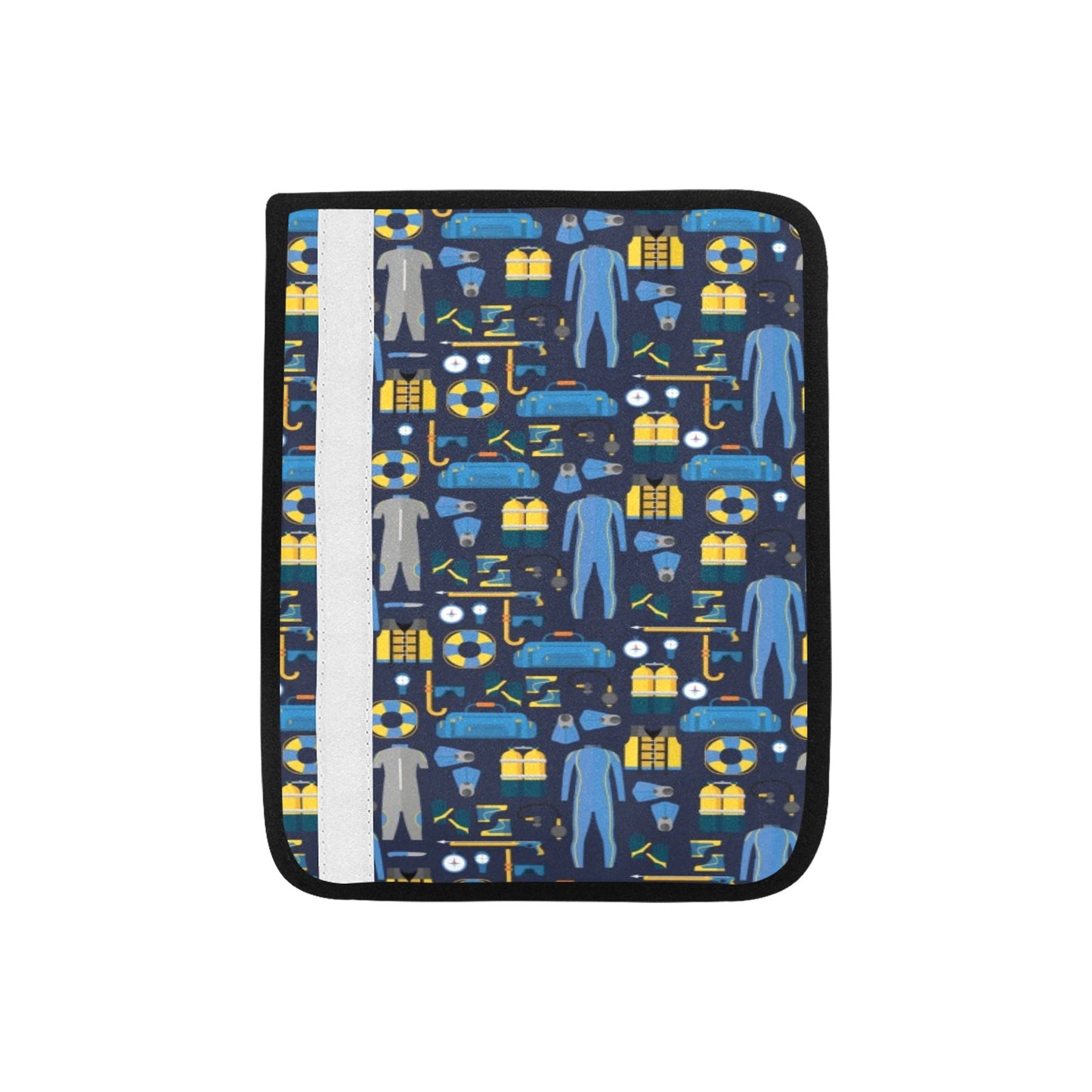 Scuba Equipment Print Design LKS305 Car Seat Belt Cover
