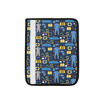 Scuba Equipment Print Design LKS305 Car Seat Belt Cover