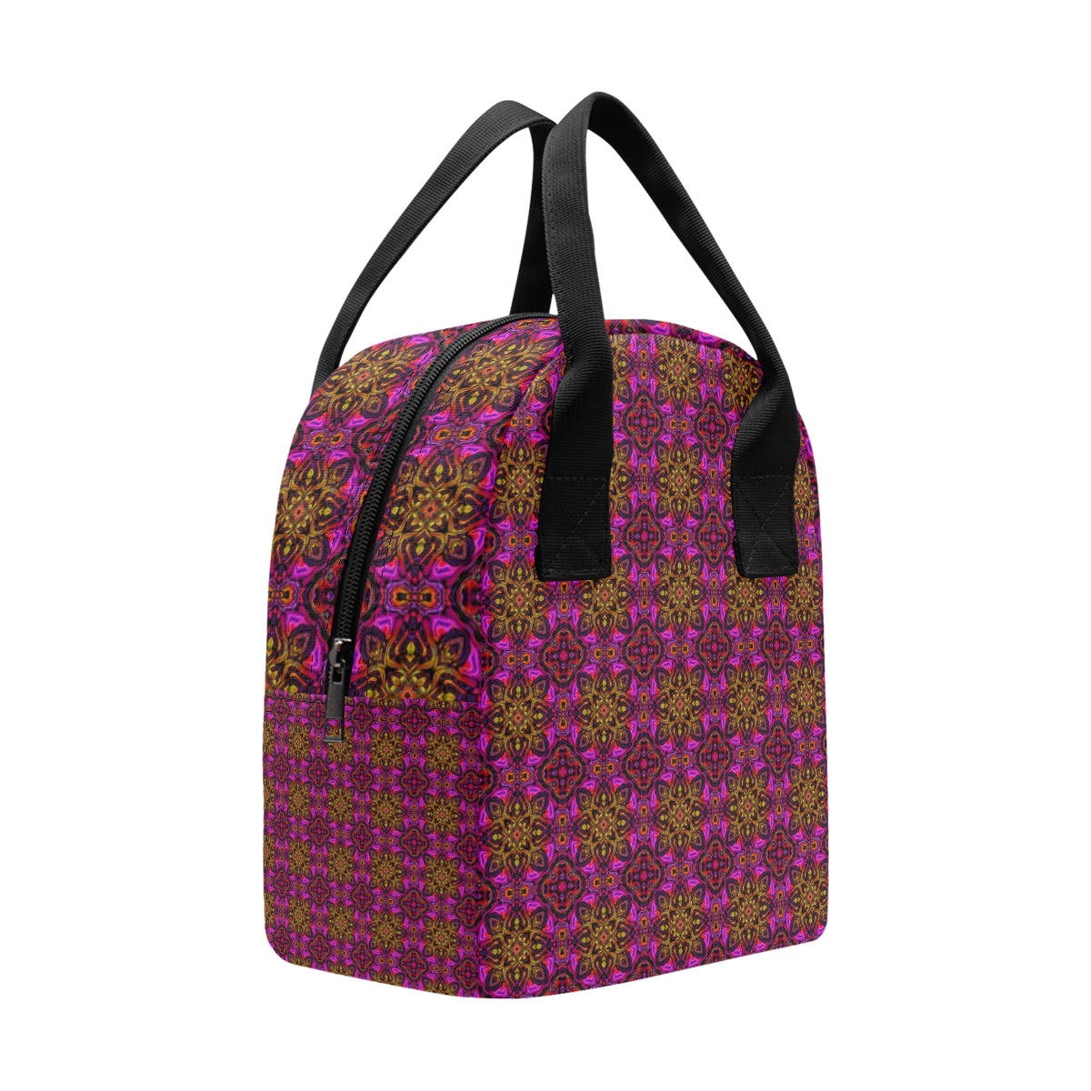 kaleidoscope Abstract Print Design Insulated Lunch Bag