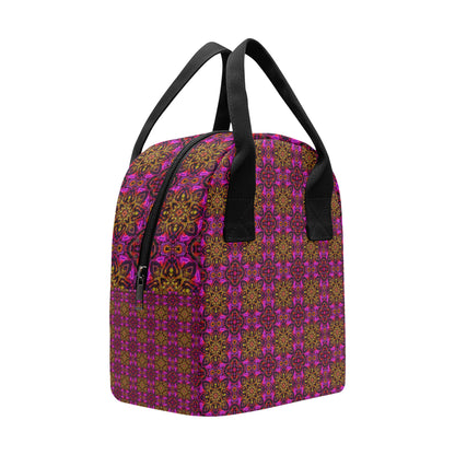 kaleidoscope Abstract Print Design Insulated Lunch Bag